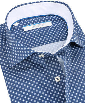 trendy overhemd met lange mouwen Blauw - S