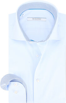 trendy overhemd met lange mouwen Blauw - XL