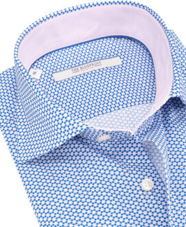 trendy overhemd met lange mouwen Blauw - XL