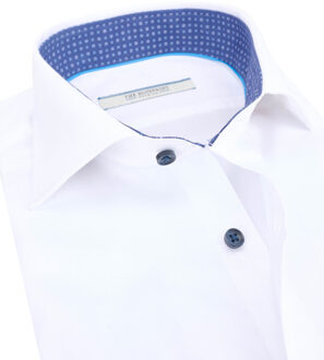 trendy overhemd met lange mouwen bp54-1 Wit - XXXL