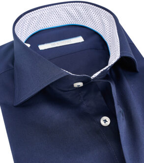 trendy overhemd met lange mouwen bp54-3 Blauw