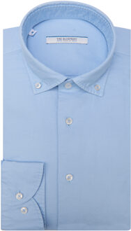 Trendy overhemd met lange mouwen Licht blauw - XXL