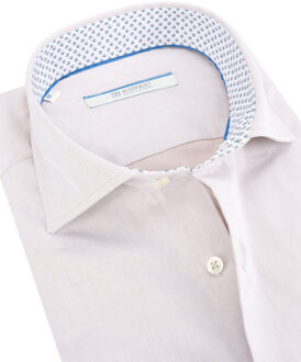 trendy overhemd met lange mouwen - maat L Bruin