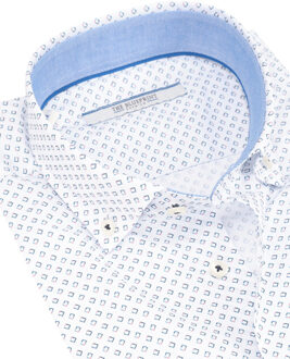 trendy overhemd met lange mouwen - maat L Wit