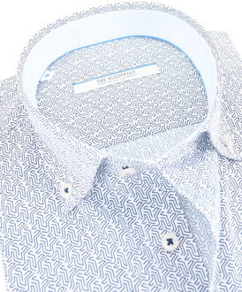 trendy overhemd met lange mouwen - maat M Wit