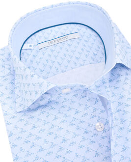 trendy overhemd met lange mouwen - maat XL Blauw