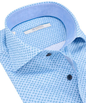 trendy overhemd met lange mouwen - maat XL Blauw