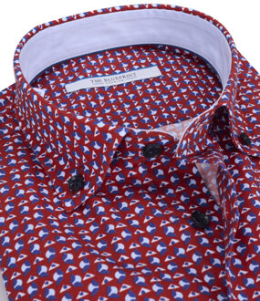 trendy overhemd met lange mouwen Rood