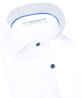 trendy overhemd met lange mouwen Wit - XL