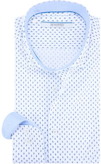 trendy overhemd met lange mouwen Wit - XXXL