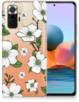 Trendy Telefoonhoesjes Xiaomi Redmi Note 10 Pro Smartphone hoesje Dogwood Flowers