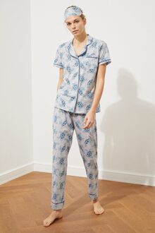 Trendyol Gedrukt Gebreide Pyjama Set THMSS21PT0787