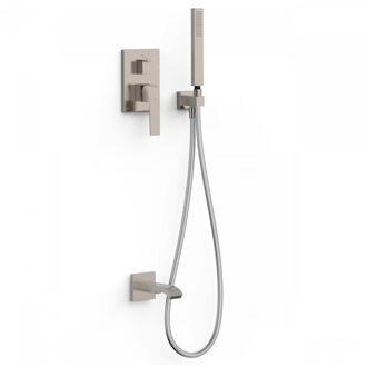 Tres Badkraan Inbouw Tres Slim Exclusive met Handdoucheset, Wanduitloop en Mengkraan RVS RVS Look