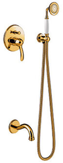 Tres Badmengkraan Tres Clasic Inbouw Set Incl. Handdouche Goud