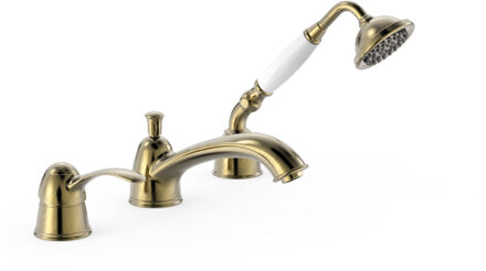 Tres Badrandkraan Tres Clasic Mengkraan Incl. Handdouche Verouderd Messing