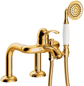 Tres Badrandkraan Tres Clasic Mengkraan Opbouw Incl. Handdouche Goud Tres