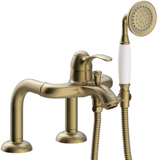 Tres Badrandkraan Tres Clasic Mengkraan Opbouw Incl. Handdouche Verouderd Messing
