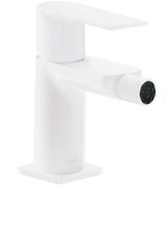 Tres Bidetmengkraan Tres Loft Colors 1-Hendel Bidet Uitloop Recht 8 cm Rond Mat Wit Tres