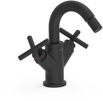 Tres Bidetmengkraan Tres Mont Blanc 2-Kruisgreep Mat Zwart