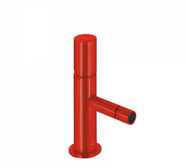 Tres Bidetmengkraan Tres Study Exclusive 1-Knop Uitloop Recht 8 cm Rond Rood