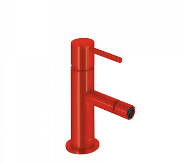 Tres Bidetmengkraan Tres Study Exclusive Hendel Uitloop Recht 8 cm Rond Rood