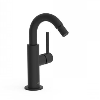 Tres Bidetmengkraan Tres Study Exclusive met Hendel Gebogen Uitloop Rond Mat Zwart