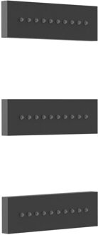 Tres Bodyjet Tres Inbouw Hydromassage 13.9x4.9 cm Mat Zwart Wit Chroom