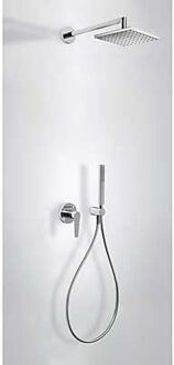 Tres Class Inbouwd met doucheset met geintegreerde mengkraan Chroom 20518002