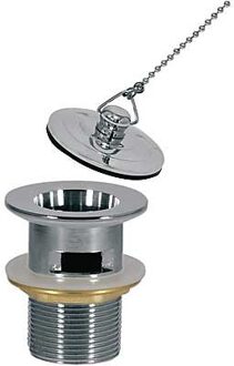 Tres Complementos Afvoerplug met overloop Messing stop met ketting 13474320