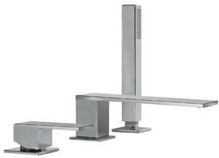 Tres Cuadro Badmengkraan voor randset met handdouche Chroom 00616105