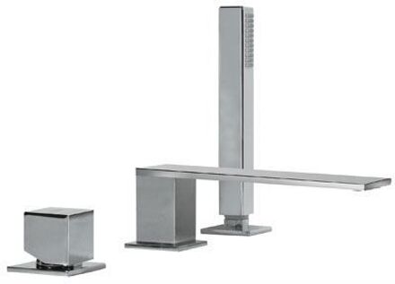 Tres Cuadro Badmengkraan voor randset met handdouche Chroom 00616106