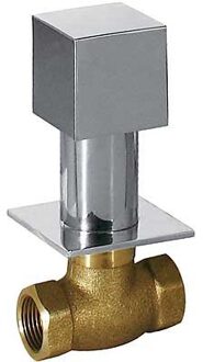 Tres Cuadro Stopkraan met schroefdraad 3/4" 107511 Tres