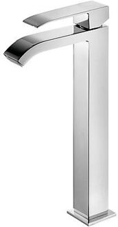 Tres Cuadro Wastafelmengkraan met waterval-uitloop chroom 00681001