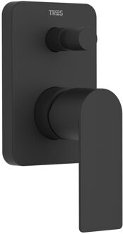 Tres Douchekraan Inbouw Tres Loft Colors 1-Hendel met Omstel Mat Zwart