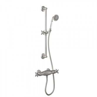 Tres Douchekraan Tres Clasic Thermostatisch Set Incl. Glijstang en Handdouche RVS