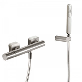 Tres Douchemengkraan Tres Loft Colors met Handdouche 29.2x8 cm Rond RVS RVS Look