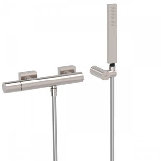 Tres Douchemengkraan Tres Project Opbouw met Handdoucheset RVS RVS Look