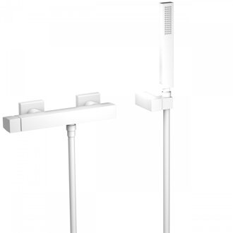 Tres Douchemengkraan Tres Slim Exclusive Opbouw Vierkant Mat Wit Tres