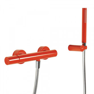 Tres Douchemengkraan Tres Study Colors met Handdouche 29x8 cm Rond Rood