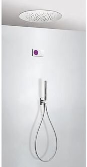 Tres electronische inbouw doucheset met regendouche chroom 09286555