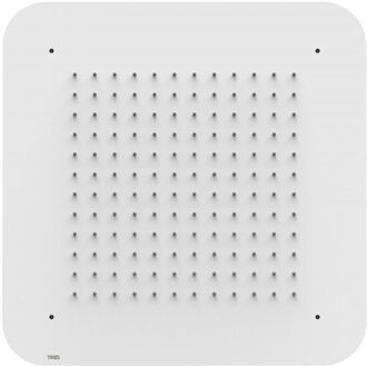 Tres Hoofddouche Tres Plafond 42x42 cm Vierkant Patroon Ronde Hoeken Mat Wit