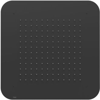 Tres Hoofddouche Tres Plafond 42x42 cm Vierkant Patroon Ronde Hoeken Mat Zwart