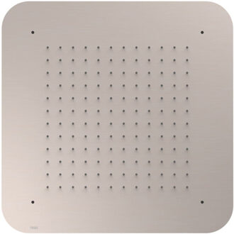 Tres Hoofddouche Tres Plafond 42x42 cm Vierkant Patroon Ronde Hoeken Staal Mat Wit