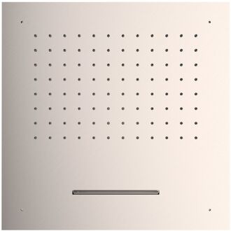 Tres Hoofddouche Tres Plafond met Waterval 50x50 cm Staal RVS Look