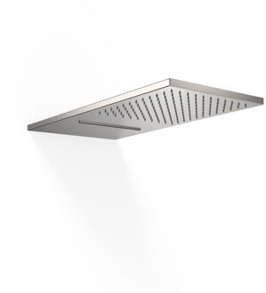 Tres Hoofddouche Tres Wand met Waterval 28x55 cm Staal RVS Look