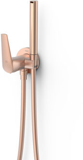 Tres Inbouw Bidetmengkraan Tres Fuji Met Doucheslang 18.4 cm En Hendel rose gold
