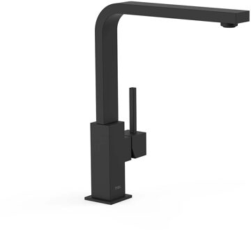 Tres Keukenkraan Tres Cocina Vierkant Uitloop 22 cm Mat Zwart