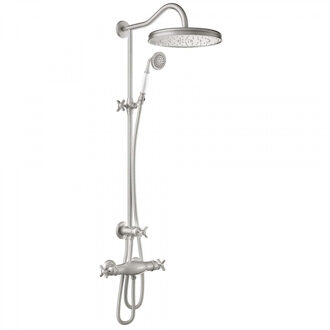 Tres Regendoucheset Tres Clasic Thermostatische Opbouw Incl. Handdouche Doucheslang 170 cm RVS Tres