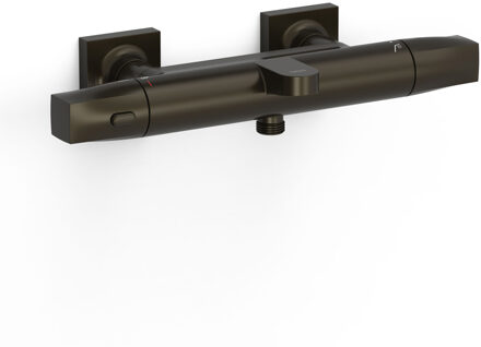 Tres Thermostatische Mengkraan Tres Over-Wall voor Bad en Douche Zwart Brons