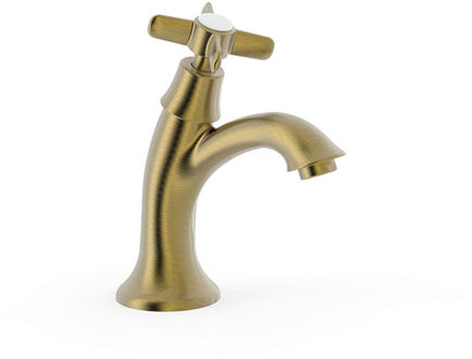 Tres Wastafelkraan Tres Clasic 1 waterleiding of voormengsysteem Verouderd Messing Mat Brons